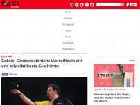 Bild zum Artikel: Darts-WM, Achtelfinale - Gabriel Clemens - Alan Soutar im Liveticker