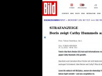 Bild zum Artikel: Strafanzeige - Boris zeigt Cathy Hummels an!
