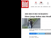 Bild zum Artikel: 300 000 Euro Schaden! - Diese Jungs ließen eine Straßenbahn entgleisen