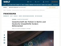 Bild zum Artikel: Gewerkschaft der Polizei in Berlin fordert Böllerverbot