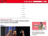 Bild zum Artikel: Viertelfinale bei der Darts-WM - Fünf Gründe, warum „Gaga“ Clemens heute den Iceman Price kaltstellt