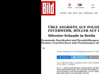 Bild zum Artikel: Üble Angriffe auf Polizei & Feuerwehr - Silvester-Schande in Berlin