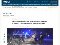 Bild zum Artikel: 103 Festgenommene nach Silvester-Randale in Berlin wieder frei