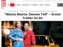 Bild zum Artikel: Manta Manta 2: Film, Trailer, Kinostart, Opel Manta, Til Schweiger, JP 'Manta Manta: Zwoter Teil' - Erster Trailer ist da