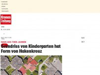 Bild zum Artikel: Grundriss von Kindergarten hat Form von Hakenkreuz