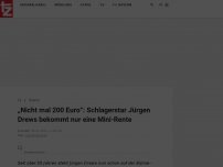 Bild zum Artikel: „Nicht mal 200 Euro“: Schlagerstar Jürgen Drews bekommt nur eine Mini-Rente