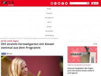 Bild zum Artikel: 06. und 20. August - ZDF streicht Fernsehgarten mit Kiewi zweimal aus dem Programm