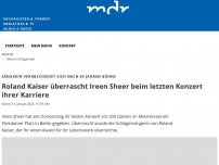 Bild zum Artikel: Roland Kaiser überrascht Ireen Sheer beim letzten Konzert