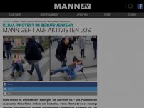 Bild zum Artikel: VIDEO: Klima-Protest im Berufsverkehr eskaliert – Mann geht auf Aktivisten los