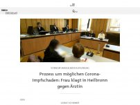 Bild zum Artikel: Frau klagt am Heilbronner Landgericht wegen Impfschaden
