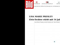 Bild zum Artikel: Lisa Marie Presley - Elvis-Tochter stirbt mit 54 Jahren