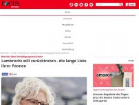 Bild zum Artikel: Bericht - Lambrecht will als Verteidigungsministerin zurücktreten