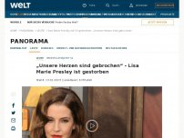 Bild zum Artikel: Lisa Marie Presley nach Herzstillstand gestorben