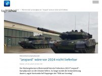 Bild zum Artikel: Hersteller könnte Kampfpanzer nicht vor 2024 liefern
