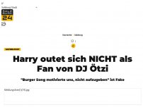 Bild zum Artikel: Harry outet sich als Fan von DJ Ötzi