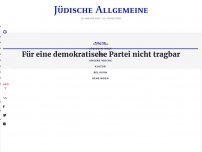 Bild zum Artikel: Für eine demokratische Partei nicht tragbar