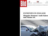 Bild zum Artikel: Illegales Rennen in England - Audi-Fahrer rast Mädchen (4) und seine Mama tot