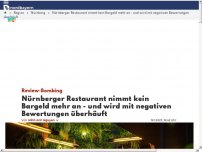 Bild zum Artikel: Nürnberger Restaurant nimmt kein Bargeld mehr an - und wird mit negativen Bewertungen überhäuft