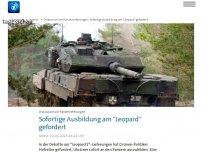 Bild zum Artikel: Hofreiter: Ukrainer sofort an 'Leopard 2' ausbilden