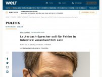 Bild zum Artikel: Lauterbach erklärt falsche Interview-Aussage mit „technischem“ Fehler