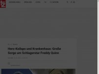 Bild zum Artikel: Herz-Kollaps und Krankenhaus: Große Sorge um Schlagerstar Freddy Quinn