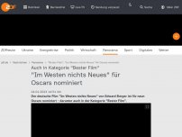 Bild zum Artikel: 'Im Westen nichts Neues' für Oscar nominiert