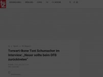 Bild zum Artikel: Torwart-Ikone Toni Schumacher im Interview: „Neuer sollte beim DFB zurücktreten“