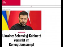 Bild zum Artikel: Ukraine: Selenskyj-Kabinett versinkt im Korruptionssumpf
