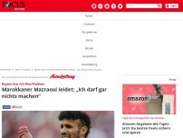 Bild zum Artikel: Bayern-Star mit Herz-Problem - Marokkaner Mazraoui leidet: „Ich darf gar nichts machen“