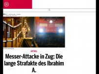 Bild zum Artikel: Messer-Attacke in Zug: Die lange Strafakte des Ibrahim A.