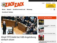 Bild zum Artikel: Eklat! FPÖ bleibt bei VdB-Angelobung einfach sitzen