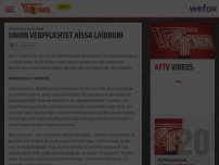 Bild zum Artikel: Union verpflichtet Aïssa Laïdouni