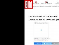 Bild zum Artikel: DSDS-Kandidatin Sallie - „Mein Po hat 30 000 Euro gekostet“