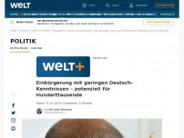 Bild zum Artikel: Einbürgerung mit geringen Deutsch-Kenntnissen – potenziell für Hunderttausende