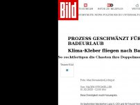 Bild zum Artikel: Prozess geschwänzt für den Badeurlaub - Klima-Kleber fliegen nach Bali!