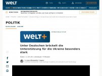 Bild zum Artikel: Unter Deutschen bröckelt die Unterstützung für die Ukraine besonders stark