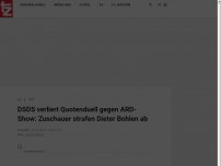 Bild zum Artikel: DSDS verliert Quotenduell gegen ARD-Show: Zuschauer strafen Dieter Bohlen ab
