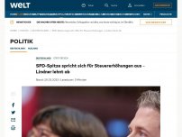 Bild zum Artikel: SPD-Spitze zeigt sich offen für Steuererhöhungen