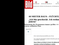 Bild zum Artikel: 40 Mieter raus – Flüchtlinge rein - „Ich bin geschockt. Ich wohne hier seit 30 Jahren“