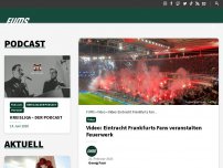 Bild zum Artikel: Video: Eintracht Frankfurts Fans veranstalten Feuerwerk
