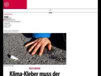 Bild zum Artikel: Klima-Kleber muss der Polizei 250€ ''Aufwandsentschädigung'' zahlen