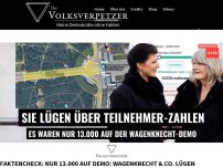 Bild zum Artikel: Faktencheck: Nur 13.000 auf Demo: Wagenknecht & Co. lügen