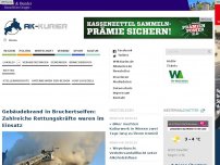 Bild zum Artikel: Brand in Bruchertseifen: B 256 gesperrt