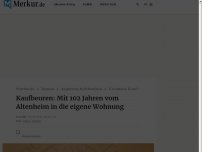 Bild zum Artikel: Kaufbeuren: Mit 102 Jahren vom Altenheim in die eigene Wohnung