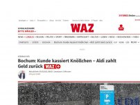 Bild zum Artikel: Verbraucher: Bochum: Kunde kassiert Knöllchen – Aldi zahlt Geld zurück
