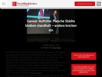 Bild zum Artikel: Ganser-Auftritte: Manche Städte bleiben standhaft – andere knicken ein