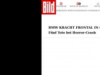 Bild zum Artikel: BMW kracht frontal in Großraum-Taxi - Fünf Tote bei Horror-Crash