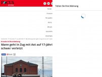 Bild zum Artikel: Attacke in Brandenburg - Axt-Attacke in Zug in Brandenburg - 17-Jährige schwer verletzt