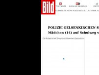 Bild zum Artikel: Polizei Gelsenkirchen sucht Täter - Mädchen (14) auf Schulweg vergewaltigt