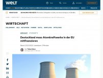 Bild zum Artikel: Deutschland muss Atomkraftwerke in der EU mitfinanzieren